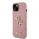Guess iPhone 13 Skal Fixed Glitter Rosa
