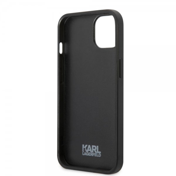 Karl Lagerfeld iPhone 13 Skal Flower Monogram Iconic Patch Grå