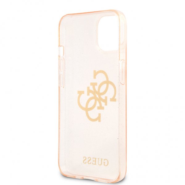 Guess iPhone 13 Skal Full Glitter Guld