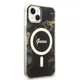 Guess iPhone 13 Skal Golden Marble MagSafe Svart