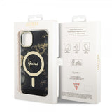 Guess iPhone 13 Skal Golden Marble MagSafe Svart