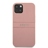 Guess iPhone 13 Skal Hot Stamp Metal Logo Rosa