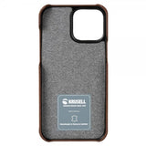 Krusell iPhone 13 Skal Leather CardCover Cognac Brown