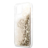 Guess iPhone 13 Skal Liquid Glitter Guld