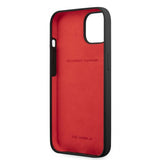 Ferrari iPhone 13 Skal Liquid Silicone Metal Logo Svart