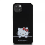 Hello Kitty iPhone 13 Skal Liquid Silicone Svart