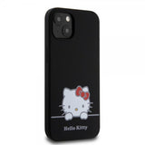 Hello Kitty iPhone 13 Skal Liquid Silicone Svart