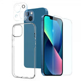 Northjo iPhone 13 Skal med Skärmskydd och Kameraskydd 3-i-1