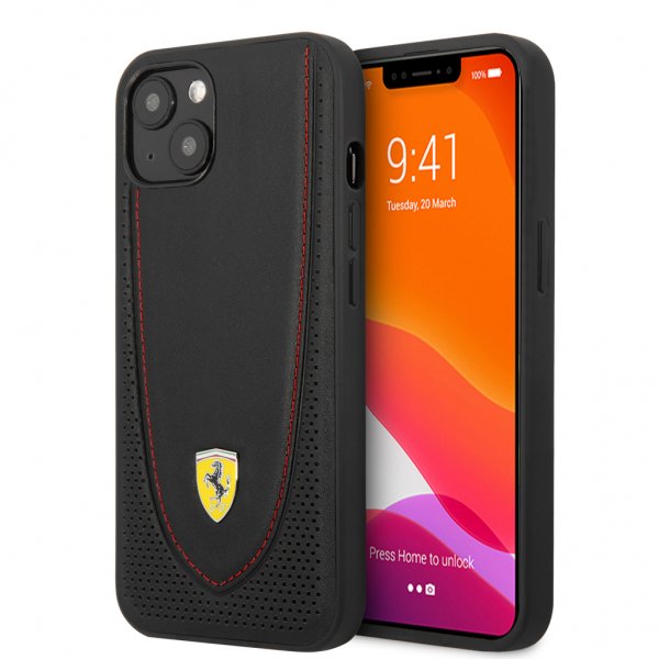 Ferrari iPhone 13 Skal Perforerad Svart
