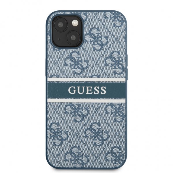 Guess iPhone 13 Skal Printed Stripe Blå