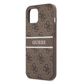 Guess iPhone 13 Skal Printed Stripe Brun