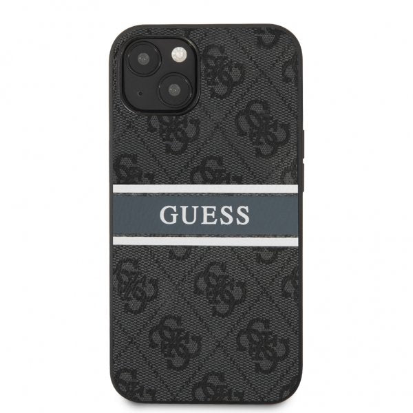 Guess iPhone 13 Skal Printed Stripe Grå