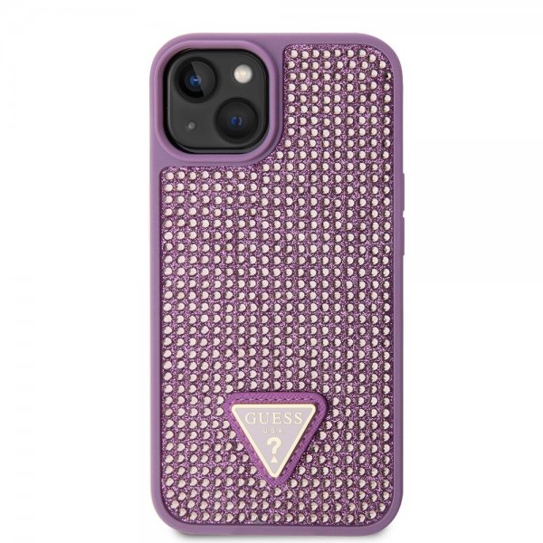 Guess iPhone 13 Skal Rhinestone Lila