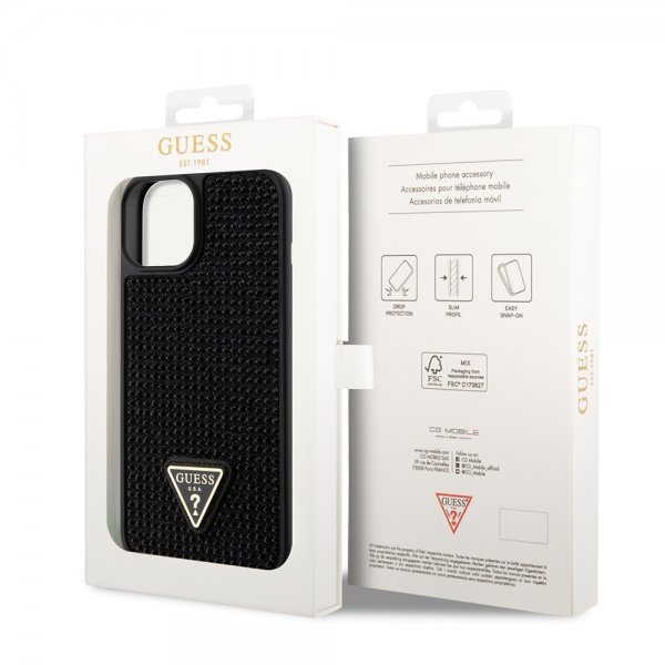 Guess iPhone 13 Skal Rhinestone Svart