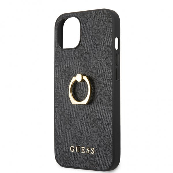 Guess iPhone 13 Skal Ring Stand Grå