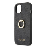 Guess iPhone 13 Skal Ring Stand Grå