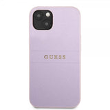 Guess iPhone 13 Skal Saffiano Metal Logo Lila