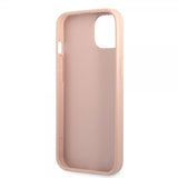 Guess iPhone 13 Skal Saffiano Metal Triangle Rosa