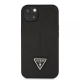 Guess iPhone 13 Skal Saffiano Metal Triangle Svart