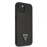 Guess iPhone 13 Skal Saffiano Metal Triangle Svart