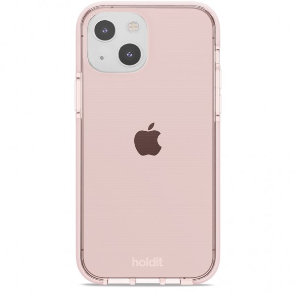 Holdit iPhone 13 Skal Seethru Blush Pink