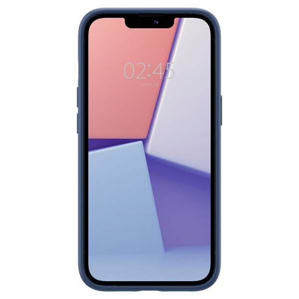 Spigen iPhone 13 Skal Silicone Fit Navy Blue