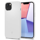 Spigen iPhone 13 Skal Silicone Fit Vit