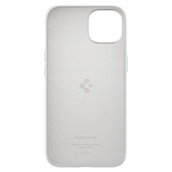 Spigen iPhone 13 Skal Silicone Fit Vit
