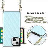 iPhone 13 Skal Square med Strap Blå