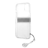 Guess iPhone 13 Skal Stripe Charm Grå
