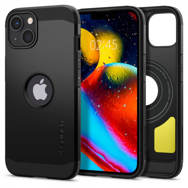 Spigen iPhone 13 Skal Tough Armor Mag Svart