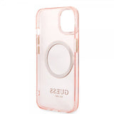 Guess iPhone 13 Skal Translucent MagSafe Rosa
