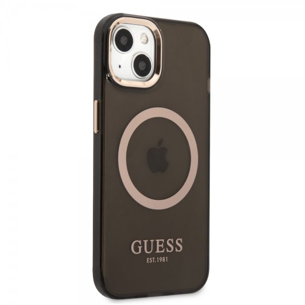 Guess iPhone 13 Skal Translucent MagSafe Svart