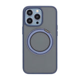iPhone 13 Pro Max/iPhone 12 Pro Max Skal Roterbart MagSafe Stativ Blå