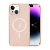 iPhone 13/iPhone 14 Skal Glitter MagSafe Guld