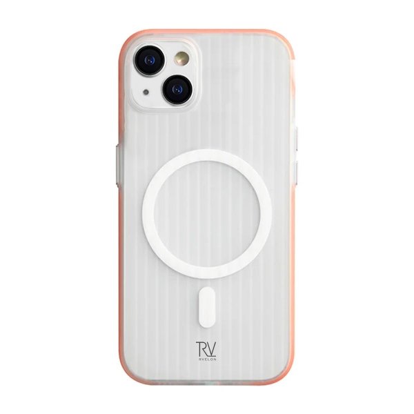 Rvelon iPhone 13/iPhone 14 Skal Korrugerad MagSafe Orange