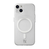 Rvelon iPhone 13/iPhone 14 Skal Korrugerad MagSafe Vit