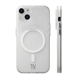 Rvelon iPhone 13/iPhone 14 Skal Korrugerad MagSafe Vit