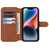 Rvelon iPhone 13/iPhone 14 Fodral Magnetiskt Avtagbart Skal Brun
