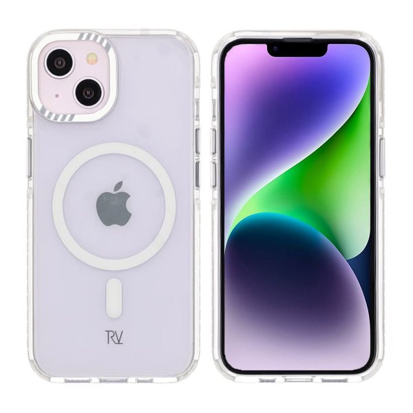 Rvelon iPhone 13/iPhone 14 Skal TPU MagSafe Vit