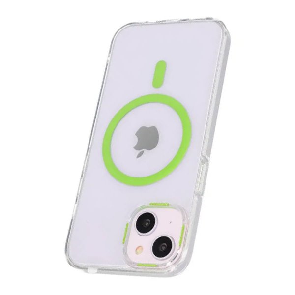 iPhone 13/iPhone 14 Skal TPU MagSafe Grön