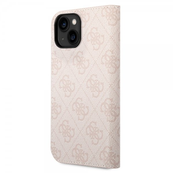 Guess iPhone 13/14/15 Fodral 4G Logo Rosa