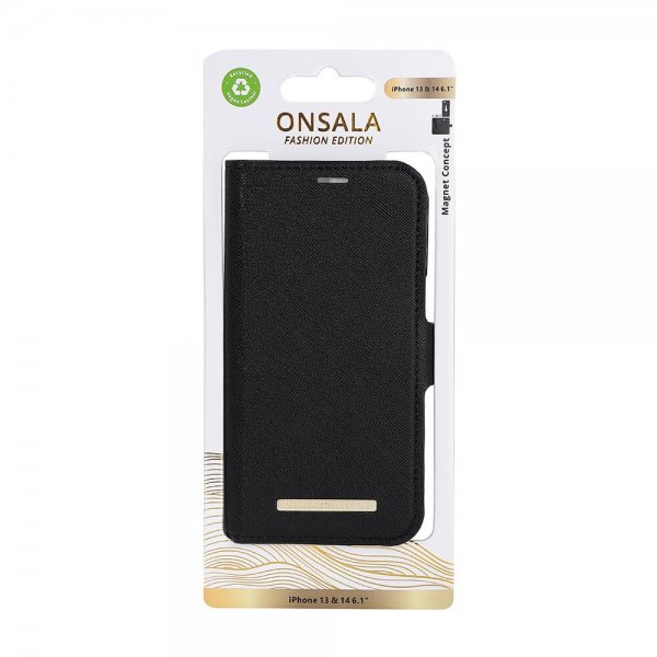 Onsala iPhone 13/14/15 Fodral Fashion Edition Löstagbart Skal Midnight Black