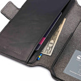 Krusell iPhone 14 Fodral Leather PhoneWallet Svart