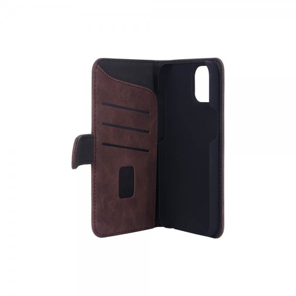 Gear iPhone 13/14/15 Fodral med Kortfack Brun