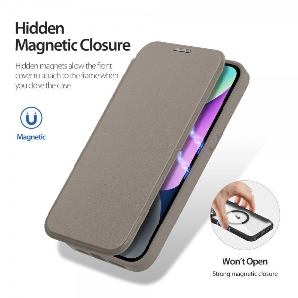 Dux Ducis iPhone 14 Fodral Skin X Pro Series MagSafe Khaki