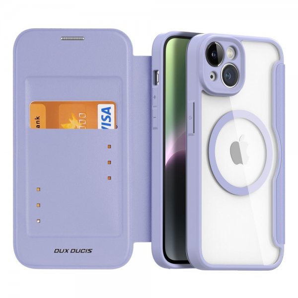 Dux Ducis iPhone 14 Fodral Skin X Pro Series MagSafe Lila
