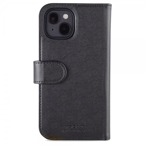 Holdit iPhone 14 Fodral Wallet Case Magnet Svart