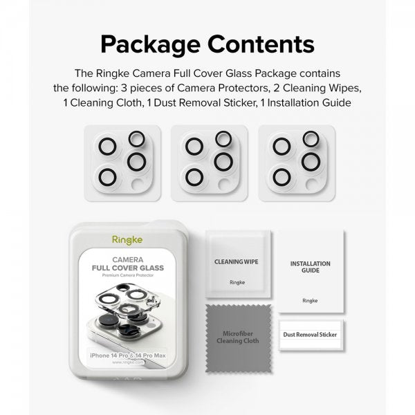 Ringke iPhone 14/iPhone 14 Plus Kameraskydd Camera Protector Glass 2-pack
