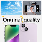 Spigen iPhone 14/iPhone 14 Plus Kameraskydd GLAS.tR EZ Fit Optik Pro Lila 2-pack